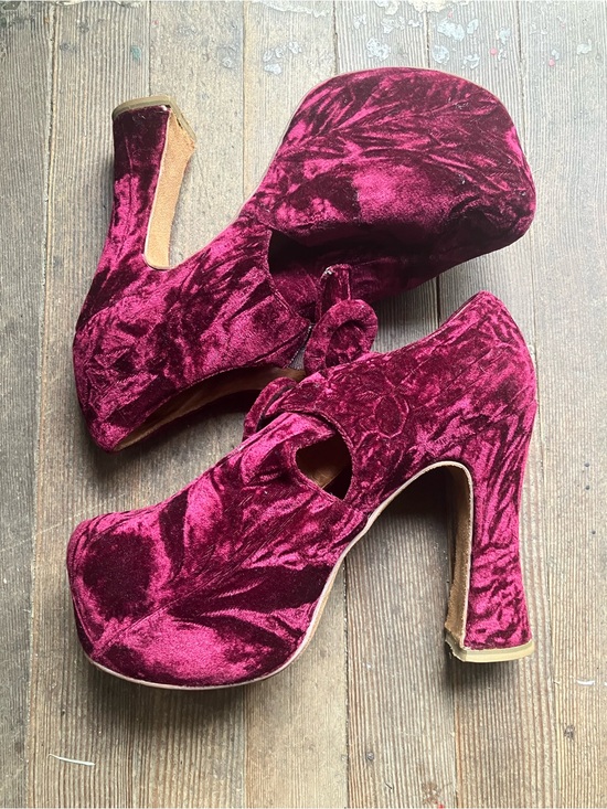 Jeffrey Campbell Shoes - Jeffery Campbell velvet platforms